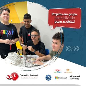 Projetos em grupo, aprendizado para a vida 