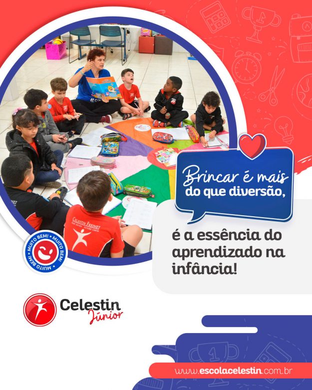 Na Celesitn Júnior, brincar é mais do que diversão, é a essência do aprendizado na infância