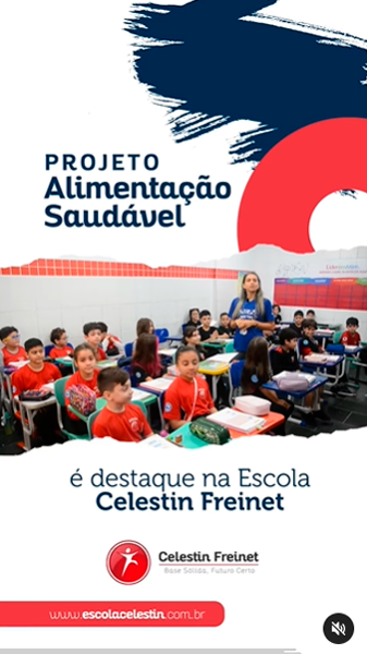 O Projeto Alimentação saudável tem como objetivo promover a conscientização sobre a importância do consumo de alimentos mais adequados para uma dieta equilibrada, o que vai beneficiar o desenvolvimento integral na infância. Os alunos são incentivados a substituir os industrializados por frutas, doces e lanches naturais, descobrindo novos sabores e combinações de alimentos.